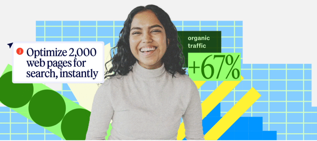 asper AI optimizing 2,000 web pages for SEO with 67% organic traffic growth