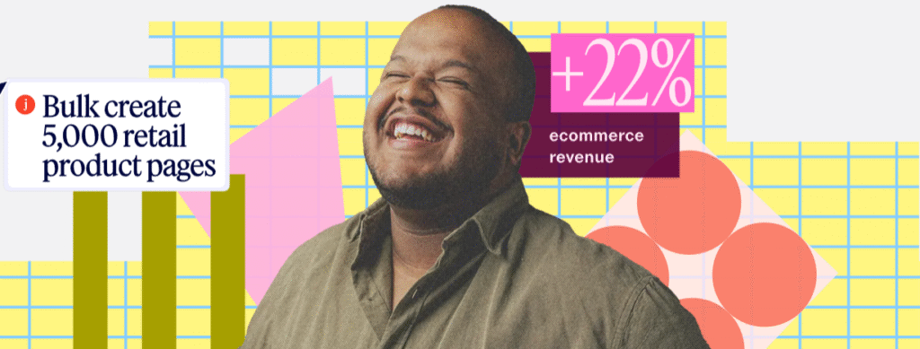 Jasper AI user creating 5,000 product pages, resulting in 22% ecommerce revenue growth