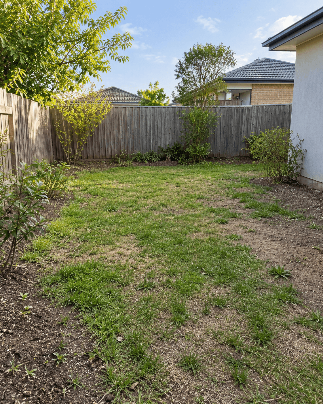 Source photo for Garden Design AI Prompt: Lawn Makeover