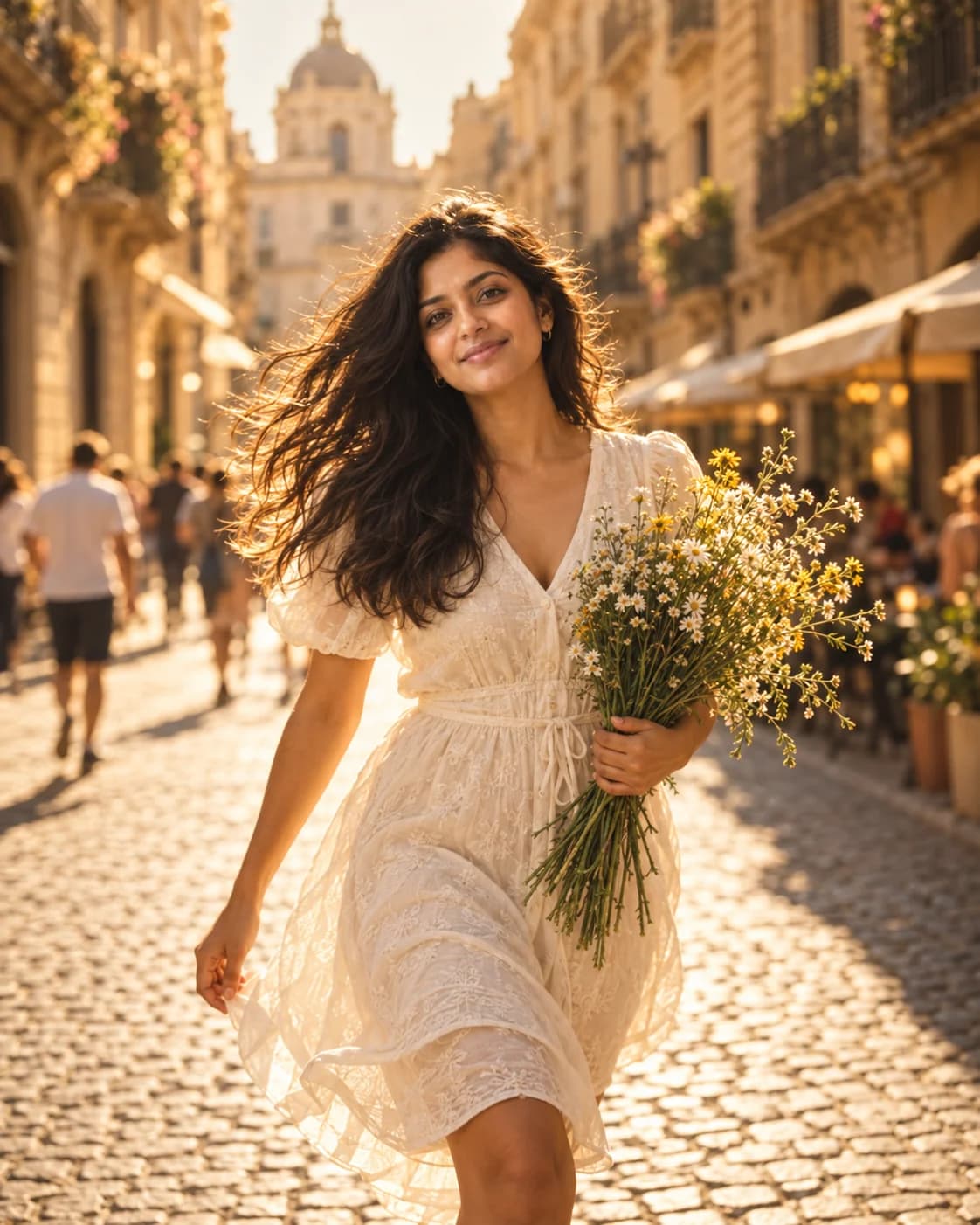 AI result showing Wildflower Travel AI Photo Prompt (Trending)