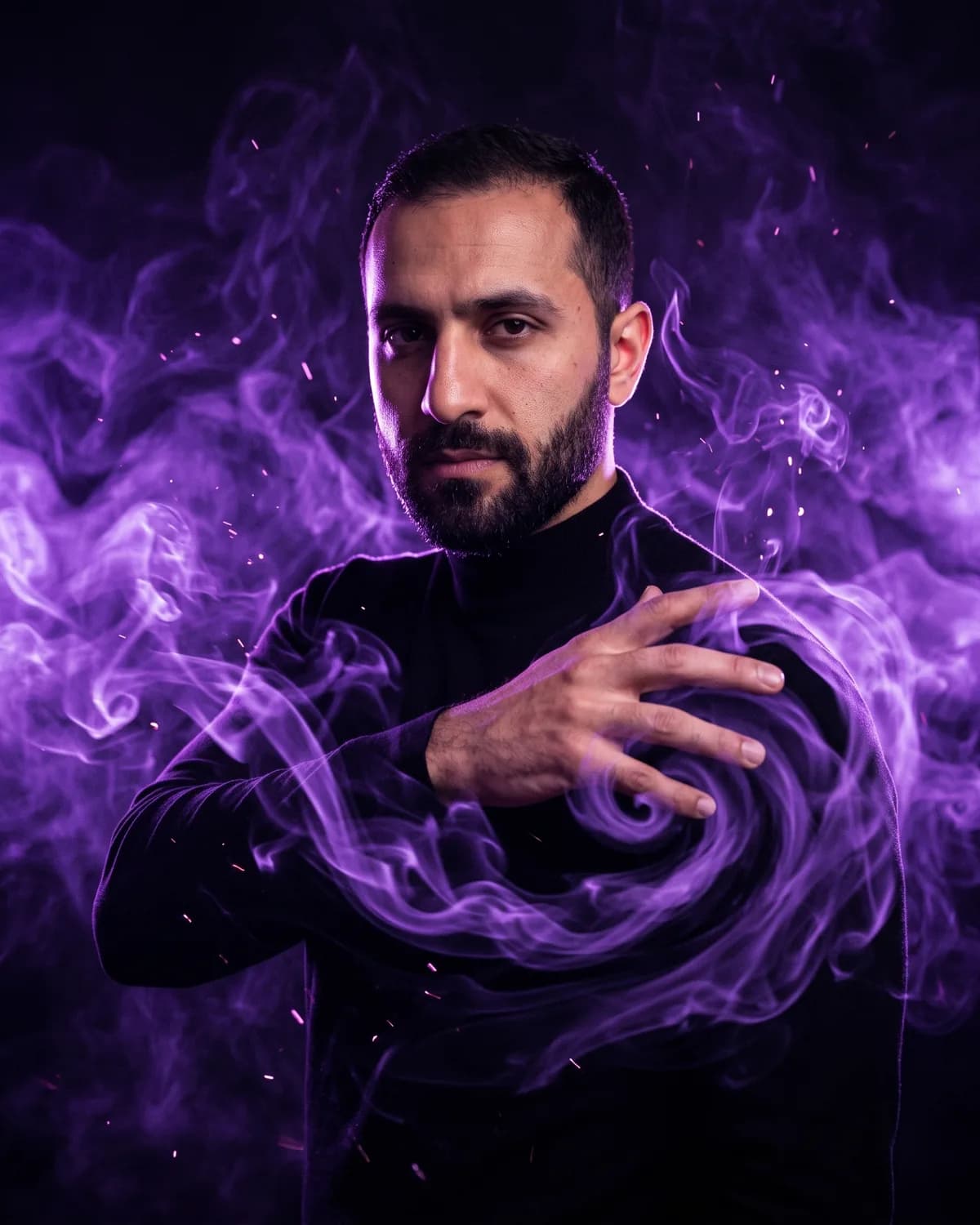 AI result showing Purple Smoke Artwork