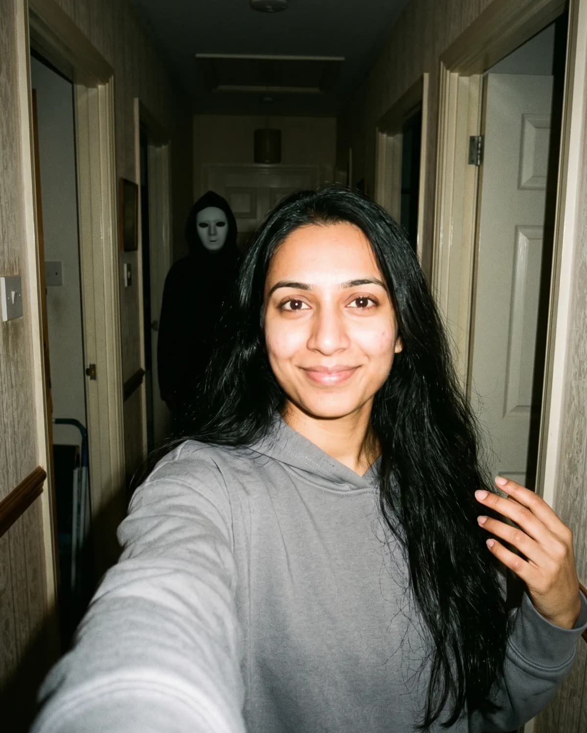 Masked Stranger Halloween Selfie AI photo result