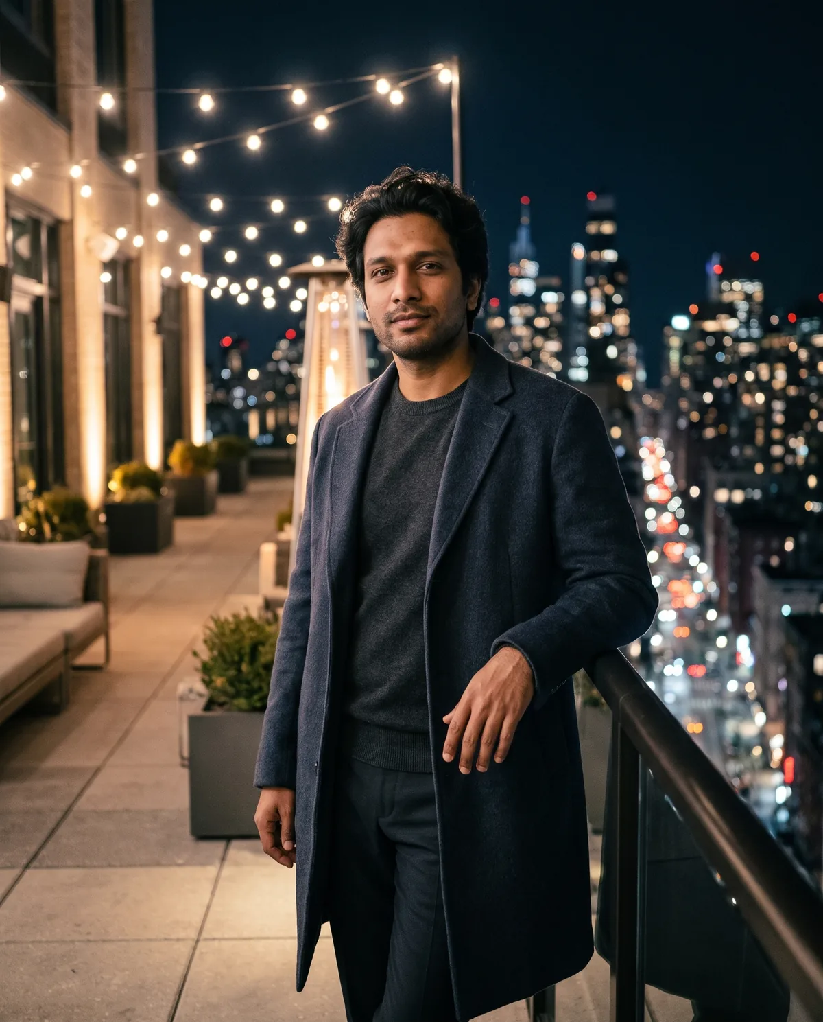 AI edit created with Cinematic Night Luxury Lifestyle AI Photo Prompt.