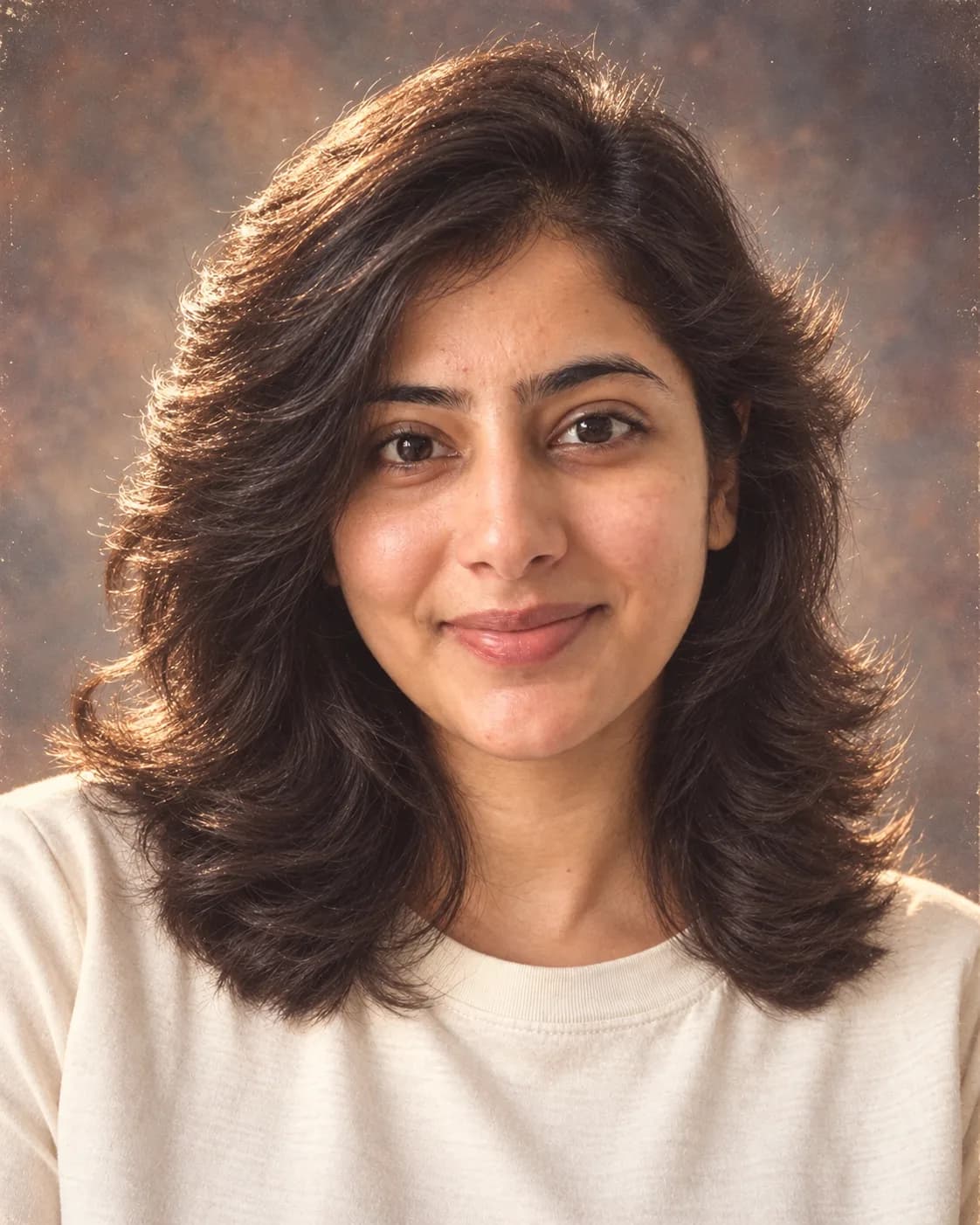 AI result showing 1985 Studio Portrait Retro AI Photo Prompt for Gemini