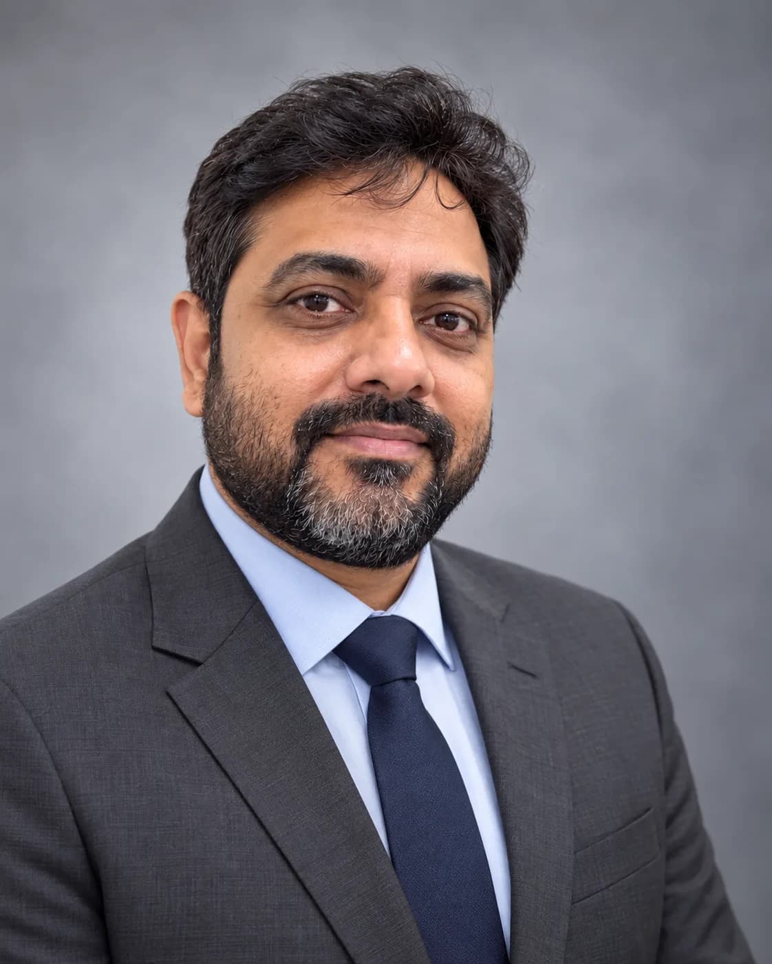 AI result showing Charcoal Suit LinkedIn Photo Prompt for Gemini (Men)
