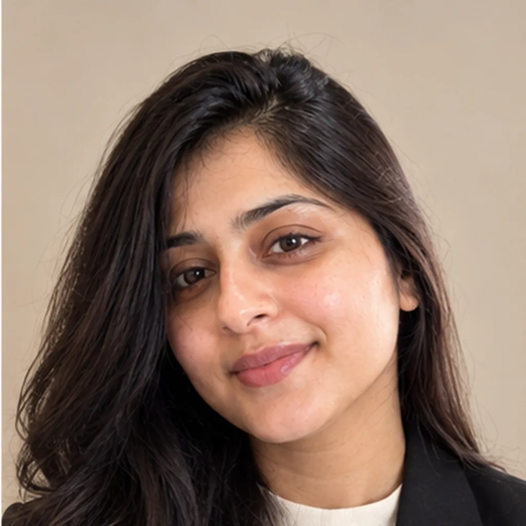 AI result showing Black Blazer Google Gemini LinkedIn Photo Prompt (Women)
