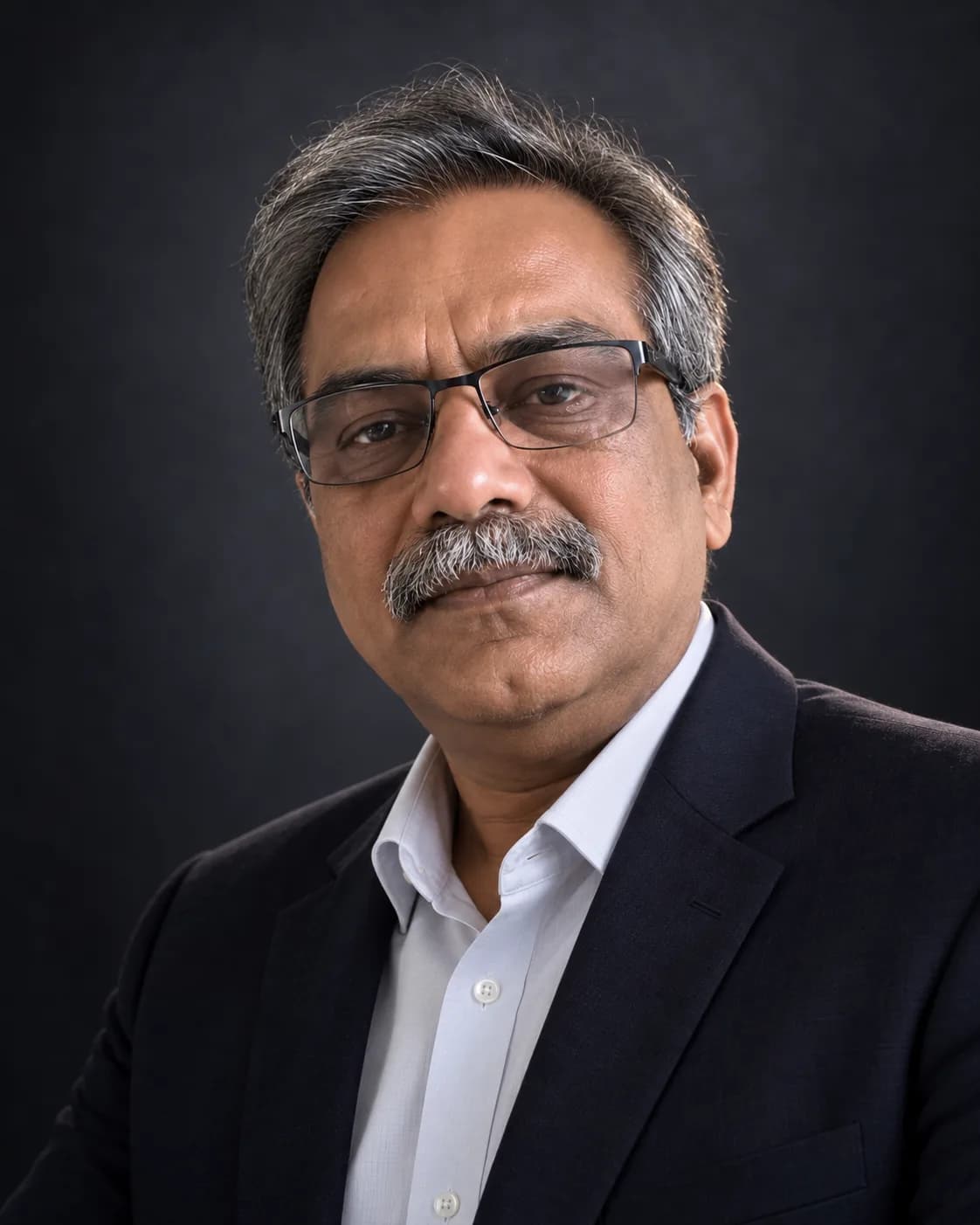 AI result showing Executive Dark Studio Headshot AI Prompt (Gemini)