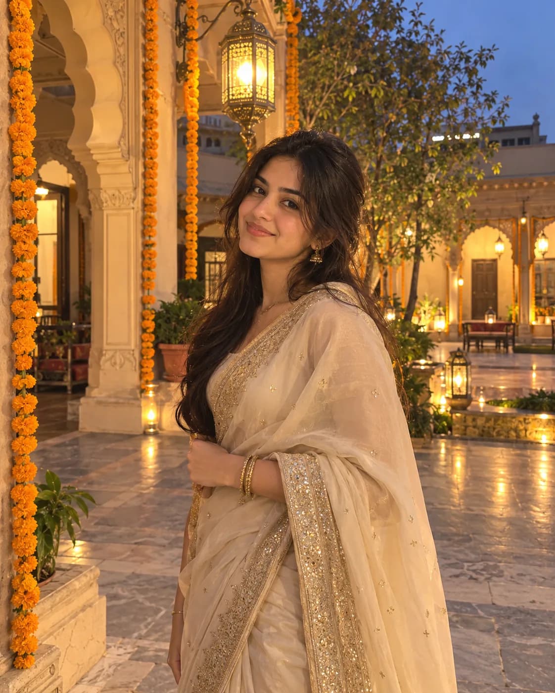 Source photo for Anime Character AI Photo Prompt in Saree or Lehenga