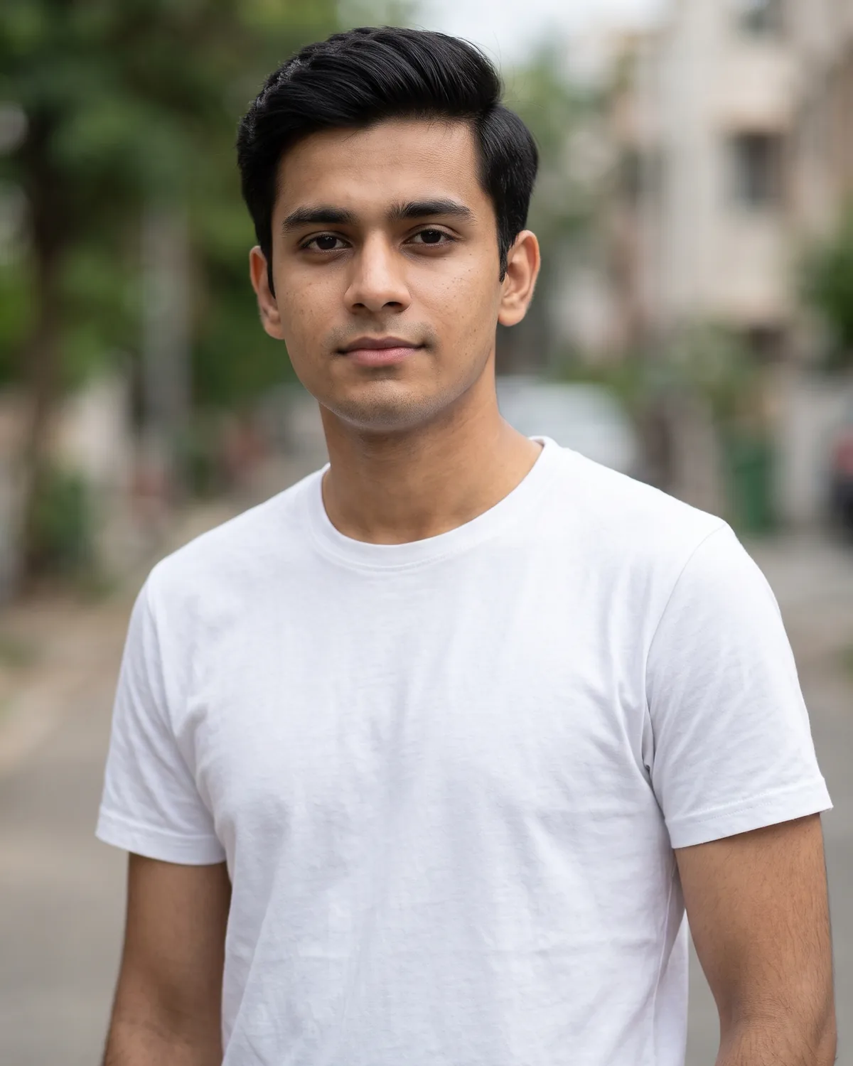 AI-generated source portrait for Handsome Boy Close-Up DP Stylish AI Photo Prompt.