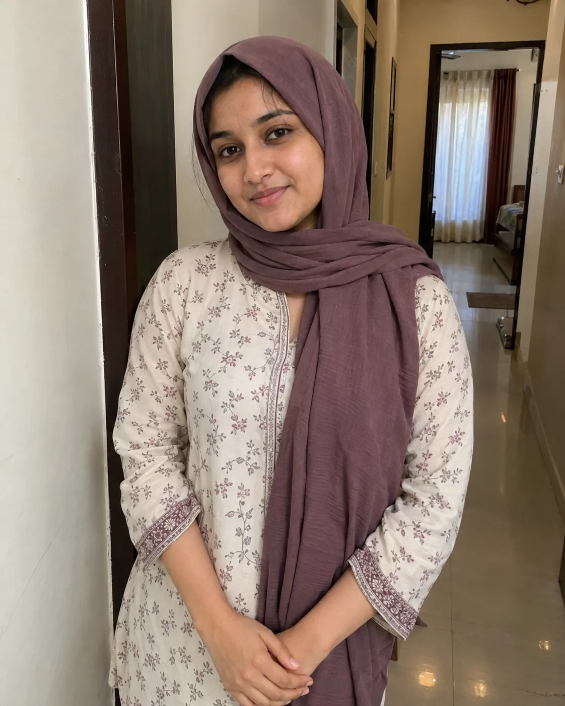 Source photo for Hijab Office LinkedIn Photo Prompt for Gemini (Women)